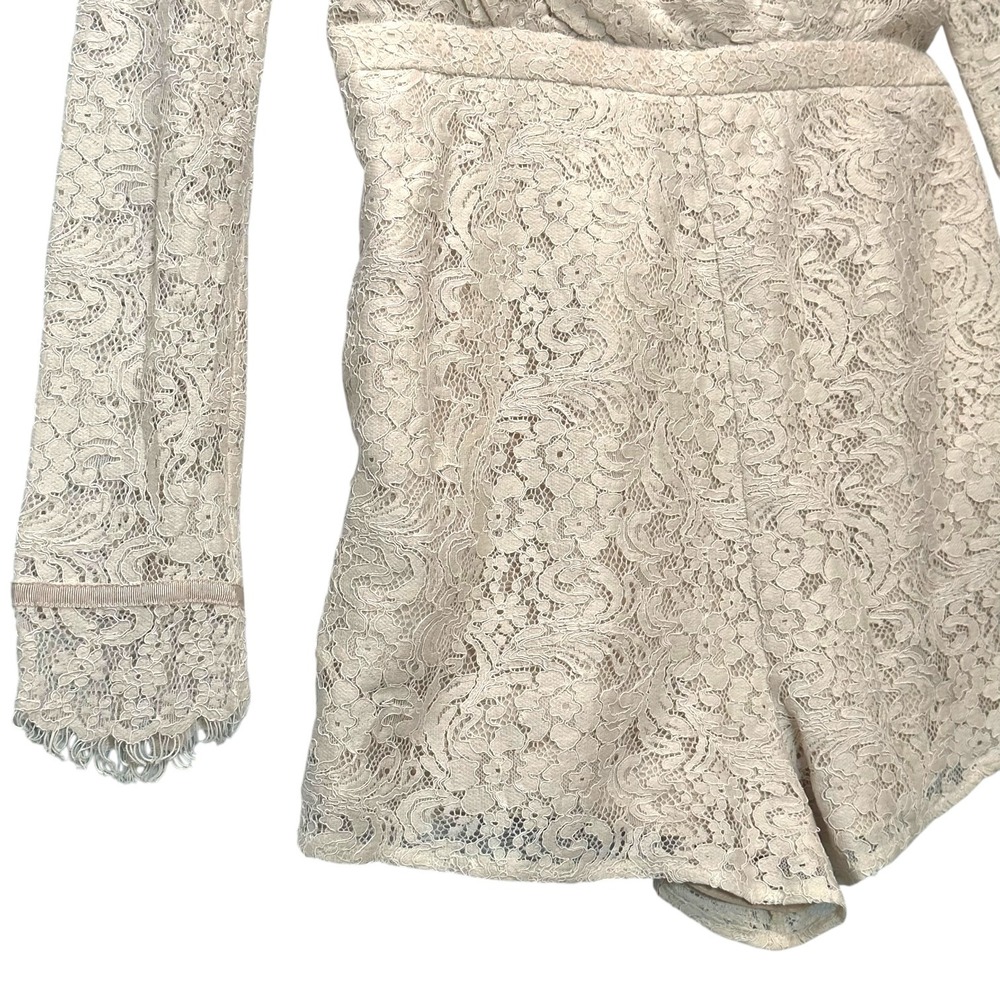 Revolve Jetset Diaries M Voyage Romper Lace Long Sleeve Open Back J12161021 NWT - Picture 5 of 15